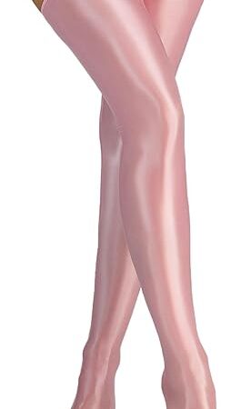 Womens Shiny Thigh High Stocking Glossy Metallic Shimmery Stockings Party Club Cosplay