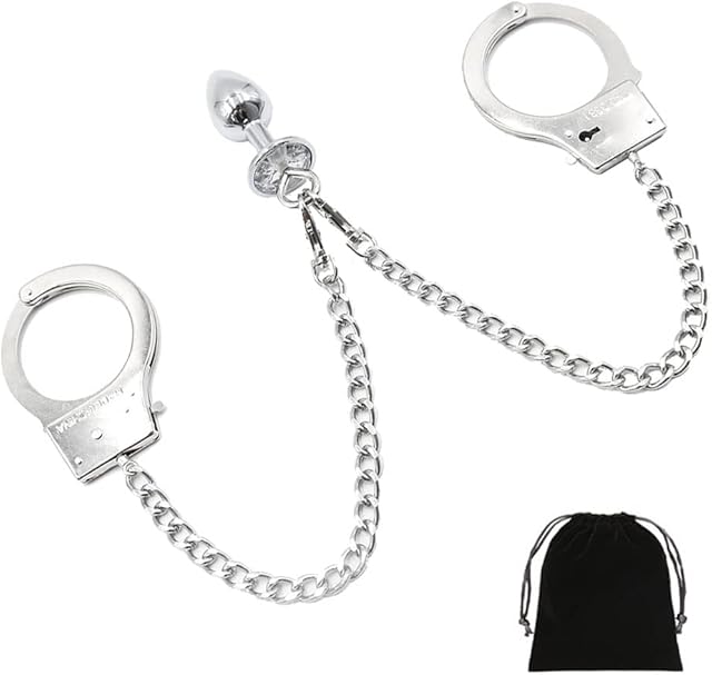 Butt Plush Plug Sex Heart Bell Anales Toy Plug Anal Butt Plug Sex Heart Metal Bell Anal Butt Plug for Sex Heart Shape Crystal Butt Plug with Traction with Bag