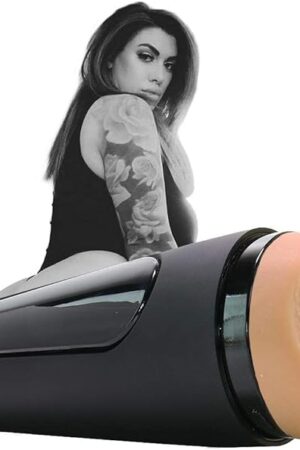 Doc Johnson Main Squeeze - Girls of Social Media - Ana Lorde - Squeeze Plate for Precise Pressure - Twist End Cap to Control Suction - Discreet Premium Stroker - Male Masturbator, Vagina, Vanilla