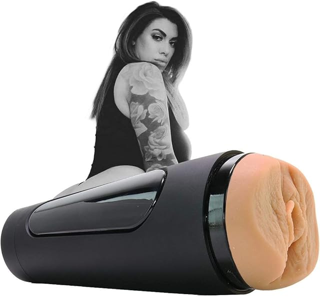 Doc Johnson Main Squeeze - Girls of Social Media - Ana Lorde - Squeeze Plate for Precise Pressure - Twist End Cap to Control Suction - Discreet Premium Stroker - Male Masturbator, Vagina, Vanilla