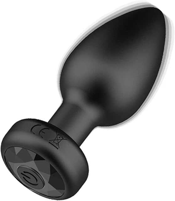 APP Anal Expansion Butt Plug Vibrating Silicone Anal Plug with Jewel Base Vibration Anal Butt Plug Sex Toys