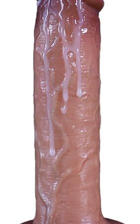 8 Liquid Silicone Realistic Dildo for G Spot Stimulation Orgasm,No Ball Design Dildo with Powerful Suction Cup for Hands-Free and Anal Play,Gilingirl Lifelike Vagina Penis Sex Toy for Men and Women.