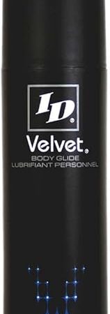 ID Velvet Silicone Based Personal Lubricant 6.7 Fl Oz  Sensual Luxury - Long Lasting Silicone Lube for Men Women and Couples Lube, Made in USA by ID Lubricants