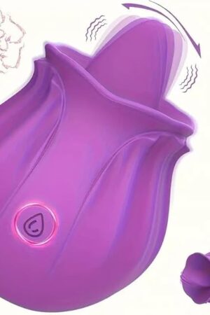 Generic 2024 Rose Viboator Stimulator Licking Sucking 10 Speed Adult Tools for Women Quiet Birthday Gift Fast Charge Waterproof Waterproof, Dual Motor-BZ807, Purple-st