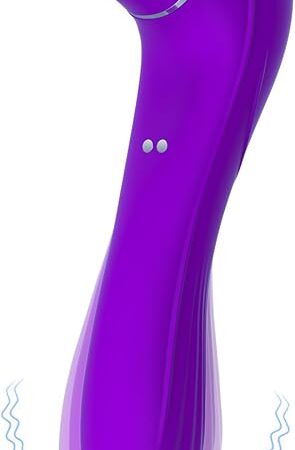 Adult Sex Toys Vibrator Wand Women, 2 in 1 Clitoral Stimulator G spot Vibrator with 10 Powerful Licking & Vibrating Modes, Couples Sex Novelties Clit Female Vibrator clit Pleasure Tools for Women
