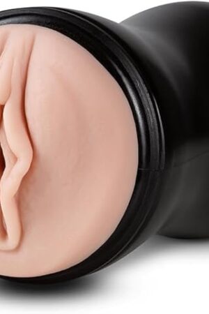Blush Novelties M for Men Soft & Wet Pussy with Pleasure Orbs & Ridges - Self Lubricating Ultra Soft Realistic Male Masturbator - PerfectFlo Mimics BJ Suction - 1 Size Fits All