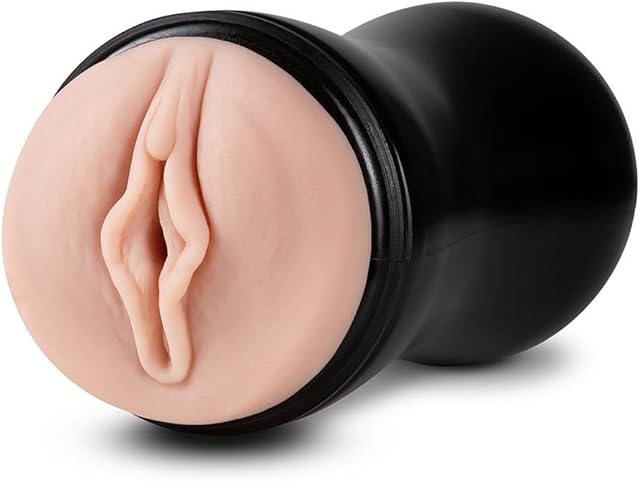 Blush Novelties M for Men Soft & Wet Pussy with Pleasure Orbs & Ridges - Self Lubricating Ultra Soft Realistic Male Masturbator - PerfectFlo Mimics BJ Suction - 1 Size Fits All