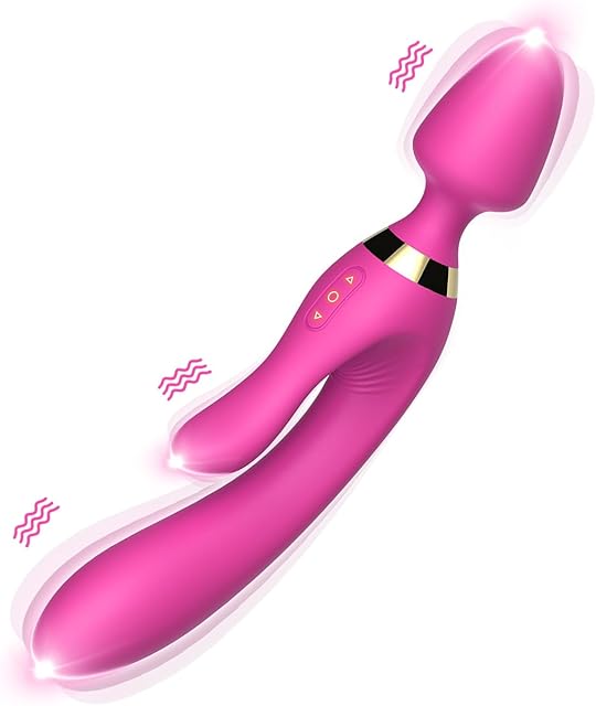 Vibrator Wand, Clitoral G Spot Anal Plug 3 in 1, Sex Toys for Woman, Stimulator Dildo with 9 Vibrating Modes, Waterproof Vagina Wand Massager, Adult Sex Toy for Female or Couples