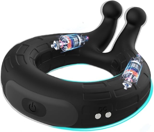 Vibrating Cock Ring Sex Toys - Men Penis Ring Vibrator with 10 Vibrating, Silicone Vibrator Male Sex Toys with G Spot Clitoris Stimulator?Adult Sex Toy for Men Couples & Women