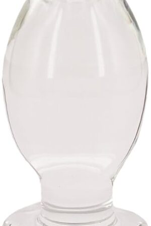 Huge Glass Butt Plug, G-spot Crystal Anal Plug Trainer Sex Toy (Extra Large)