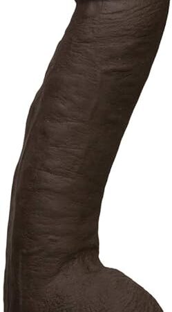 Doc Johnson Vac-U-Lock - Hung - Made of ULTRASKYN - 12 Inch Dildo with Massive 85 Inches Girth - F-Machine and Harness Compatible - Chocolate