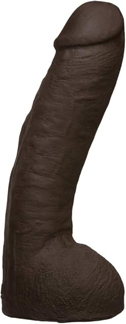Doc Johnson Vac-U-Lock - Hung - Made of ULTRASKYN - 12 Inch Dildo with Massive 85 Inches Girth - F-Machine and Harness Compatible - Chocolate