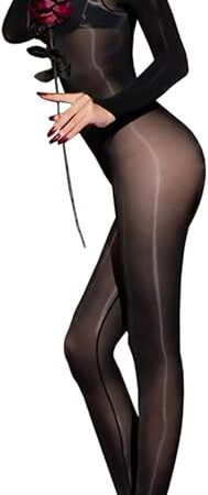 Body Stockings For Women Sexy Oil Shiny Bodystocking Full Body Stocking Body Suit Lingerie Sexy