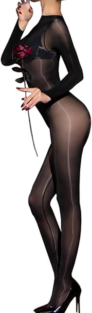 Body Stockings For Women Sexy Oil Shiny Bodystocking Full Body Stocking Body Suit Lingerie Sexy