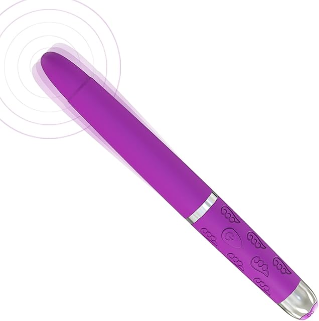 Female Pleasure Massage Pen, Nipple Clitoral Stimulator Vibrator Wand Mini Dildo G-spot Bullet Vibrator,10 Frequency Powerful Vibration?Adult Sex Toys& Games for Women and Couples (Purple)