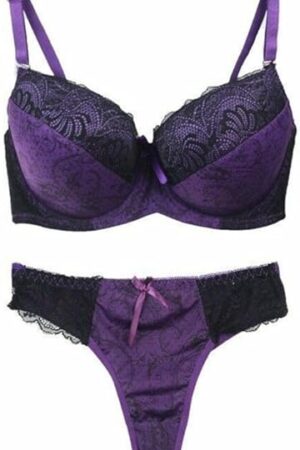 Womens Sexy Flower Lace Push Up Bra Sets Extreme Padded Lingerie Panties Set