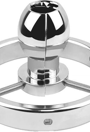 Anal Butt Plug Metal Huge Anal Butt Plug Hollow Spreader Dilator Anus Speculum Adjustable Bondage Restraint Sex Toy Buttocks(Type A-Short Version)