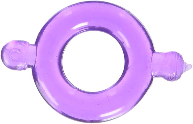 Heart 2 Heart Cock Ring Elastomer, Purple, Small