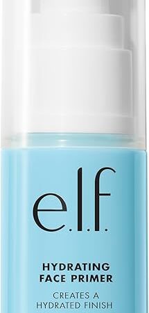 elf Hydrating Face Primer, Makeup Primer For Flawless, Smooth Skin & Long-Lasting Makeup, Fills In Pores & Fine Lines, Vegan & Cruelty-free, Small
