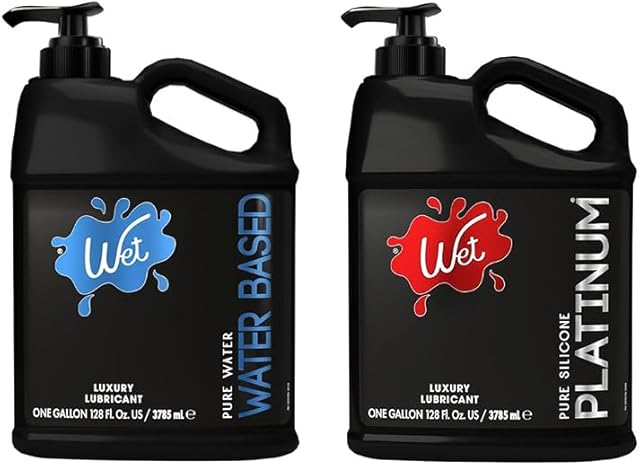 Wet Silicone & Water-Based Duo, 128oz Each (Pack of 2)
