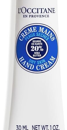 L'OCCITANE 20% Organic Shea Butter Hand Cream, Nourishes & Protects Dry Hands, Fast-Absorbing, Non-Greasy, Leaves Skin Moisturized & Soft, Vegan