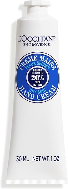 L'OCCITANE 20% Organic Shea Butter Hand Cream, Nourishes & Protects Dry Hands, Fast-Absorbing, Non-Greasy, Leaves Skin Moisturized & Soft, Vegan