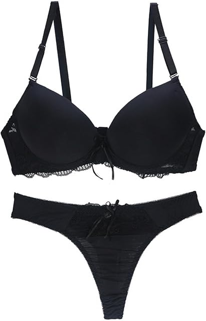 Women's Comfortable Lingerie Sets Underwire Push Up Bra and Panty Set Sexy 2 Piece Lingerie Set