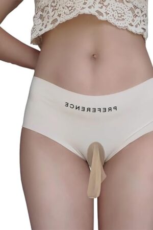 Crotch Opening Panties Seamless Underwear Japanese Style Pouch Briefs Bikini Sexy Ice Silk T Back Thongs for Women Men