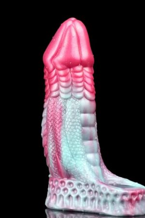 Dragon Realistic Penis Extension Sleeve Male Penis Enlargement Sleeve, Silicone Penis Sleeve Enlarger with Penis Ring, Soft Penis Sheath Adult Sex Toys (Color B)
