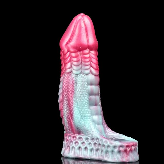Dragon Realistic Penis Extension Sleeve Male Penis Enlargement Sleeve, Silicone Penis Sleeve Enlarger with Penis Ring, Soft Penis Sheath Adult Sex Toys (Color B)