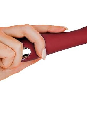 G Spot Vibrator Dildo for Vagina, Clitoral, Anal Stimulation with 10 Vibrations Modes Personal Powerful Quiet Vibrating Massager Rechargeable Waterproof Adult Sex Toy for Women, Men, Couples (Red)