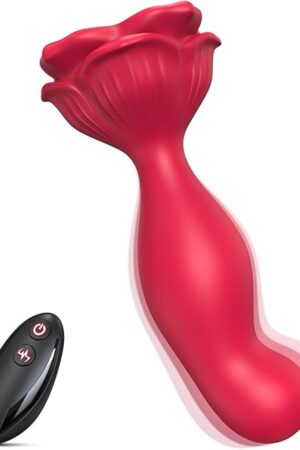 Anal Sex Toy, Rose Anal Plug Vibrator for Women and Men, Vibrating Butt Plug with Remote Control, Adult Toys Anal Vibrators Prostate Massager, Best Gift for Partner