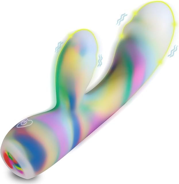 G-spot Rabbit Vibrator Sex Toys - Powerful Vagina Anal Clitoris Massager Stimulator with 10 Vibration Modes, Waterproof Rechargeable Silicone Dildos Prostate Vibrators Adult Toys for Women Orgasm
