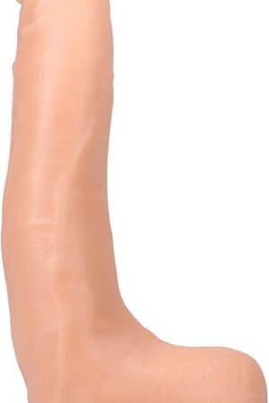 Doc Johnson Signature Series - Dan Damage - 10 Inch Realistic ULTRASKYN Dildo with Removeable Vac-U-Lock Suction Cup - F-Machine & Harness Compatible - for Adults Only, Vanilla