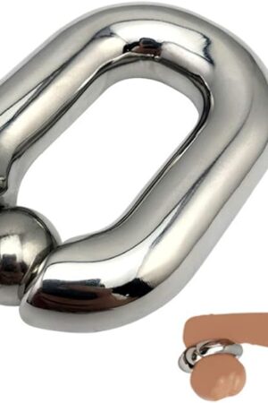 1.89x0.94Inch 15.5oz Ball Stretcher Weight Male 304 Stainless Steel Ball Stretcher Testicle Stretching Enhancer Ring Chastity Ring Metal Device Toys