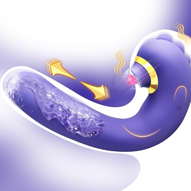 G Spot Vibrator Sex Toys - Thrusting Vibrator and Clitoral Tapping Dual Stimulation Vibrator with 7?7 Modes Magnetic Charging Dock Waterproof Adult Toys for Female and Couples