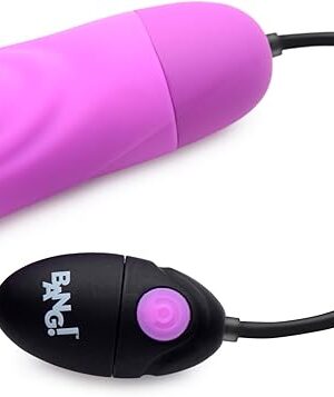Bang! 7X Pulsing Rechargeable Silicone Bullet for Beginners, Women & Couples. Silky Smooth Feel. 7 Pulsing Patterns. USB Rechargeable. Waterproof. 2 Pieces, Purple.