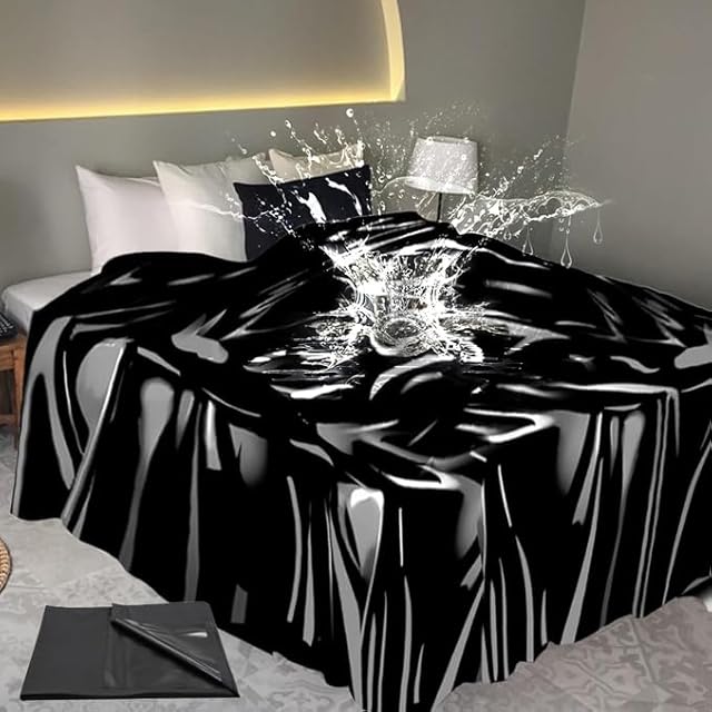 BDSM Waterproof Fitted Play Sheet Sex Toys,Mess-Proof Sheets for Couple Sex Games,Reusable Playtime Bed Sheets Sex Blanket Sex Furniture for Bedroom,Adult Sex Things for Couples Kinky