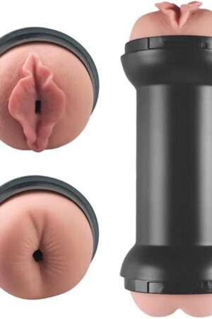 Honeypleasures Blowjob Double Sided Male Masturbator Pussy and Anal for Men Penis Exerciser Stroker Pocket Pussy