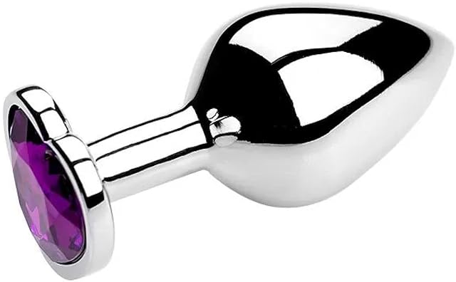 Anal Butt Plug Anal Plug Heart 3 Sizes Stainless Steel Crystal Anal Plug Removable Butt Plug Stimulator Anal Sex Toys Prostate Massager Dildo