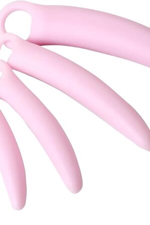 Dilator Kit Massage Anal Butt Plug Set TPE Anal Plug Dildo G-Spot Stimulator Vaginal Massager Pink 5 PCS Set for Women