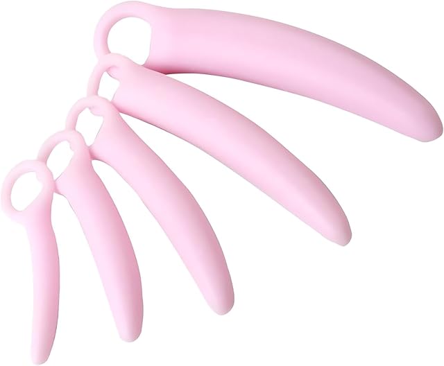 Dilator Kit Massage Anal Butt Plug Set TPE Anal Plug Dildo G-Spot Stimulator Vaginal Massager Pink 5 PCS Set for Women