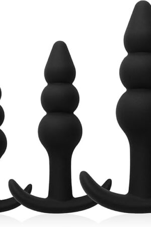 Adult Toys Silicone Butt Plug with Silicone Anal Bead Trainer Anal Sex Toy Stimulator Couples Prostate Massager Anal Sex Toys Women Thrusting Toys