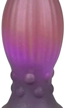 FST Silicone Butt Plug Soft Anal Plug Anal Dilator Fantasy Anal Dildo with Powerful Suction Cup Wearable Anal Masturbator for Prostate Stimulation Adult Sex Toys for Women Men Anus Masturbation (L)