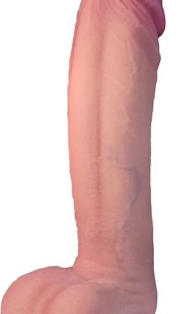8 Inch Realistic Soft Dildo, Real Skin Feels Silicone Anal Dildos with Strong Suction Cup, Beginner G-spot Dildo Sex Toys for Women and Men100% Food Silicone Materials Lifelike Penis