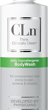 CLn? BodyWash ?Non-Drying Body Wash, For Compromised Skin Prone to Eczema, Dermatitis, Rash & Hidradenitis Suppurativa, Fragrance-Free & Paraben-Free, 8 fl oz