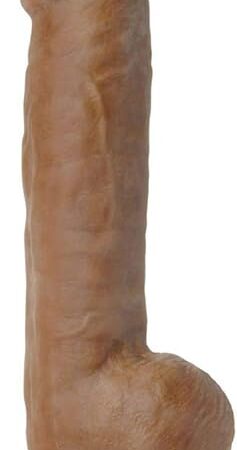 Adam & Eve Adams Colossal 12 Inch Dildo, Realistic Large Dildo with Suction Cup, Extra Long and Thick for Hands Free Play, Lifelike TPR, Veined Texture, Harness Compatible, Adult Toy for Women and Men