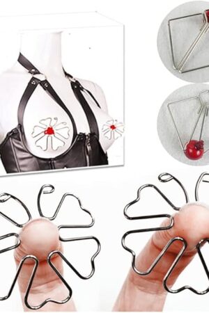Adult Silver Invisible Nipple PinchesStimulator Bondage Adjustable Breast ClampsSex Pleasure Fetish BDSM Foreplay Flirting Clitoral Clamp Toy for Women Female Men Male Unisex (M)
