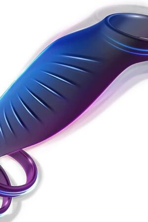 Vibrating Triple Cock Ring, Stretchy Penis Ring Couple Vibrator with 9 Vibration Modes Sleeve Extender, Rechargeable Waterproof Adult Sex Toys for Men Couples, 6 in Black