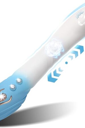 ALSHENUS Thrusting Dildo Vibrator with 3 Thrust & 10 Vibrating Modes, G Spot Clitoral Vibrators with Heating Function for Nipple, and Clitoral Stimulation Waterproof Sex Toys for Women, and Couples